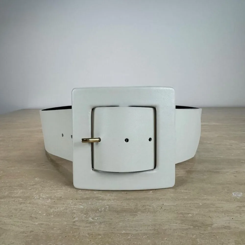 Zara Women's White and Cream Belt